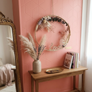 Couronne de fleurs séchées ( pièce unique )