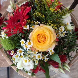 Bouquet rond en bulle d' eau